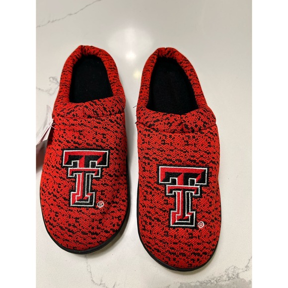 FOCO Men's NCAA Texas Tech Memory Foam Slippers M 9/10 - Picture 2 of 5